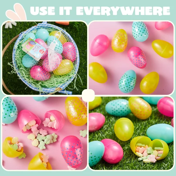 12Pcs Candy Prefilled Easter Eggs