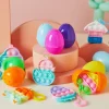 18Pcs Bubble Animal Keychain Prefilled Easter Eggs