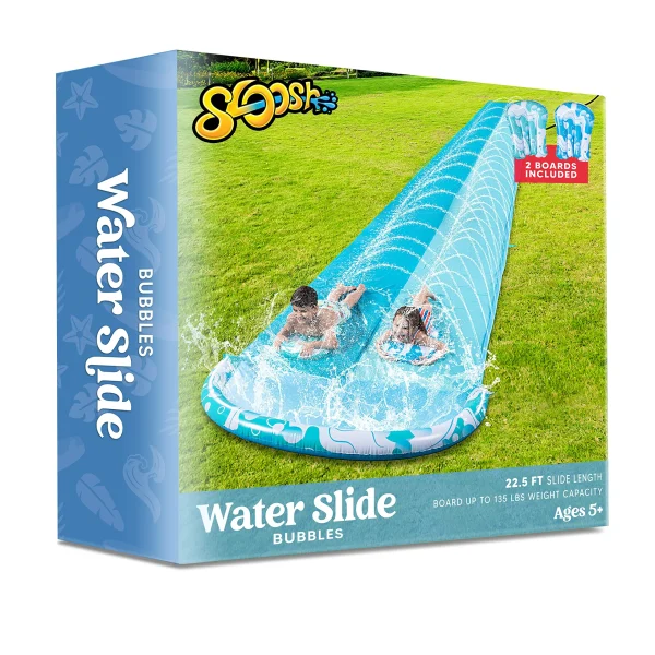 22.5ft Bubble Double Lawn Water Slide