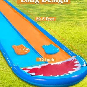 22.5ft Double Shark Water Slide (Mid sprinkler)