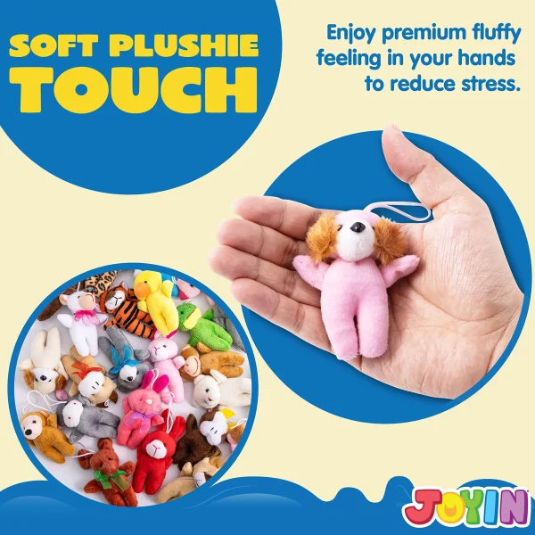 24 Mini Plush Animal Toys