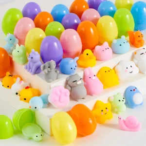 24Pcs Squishy Toys Prefilled Easter Eggs