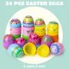 24Pcs Printed Eggs Shells 2.3in
