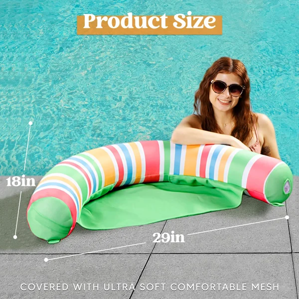 2Pcs Inflatable Pool Float Chairs 29in