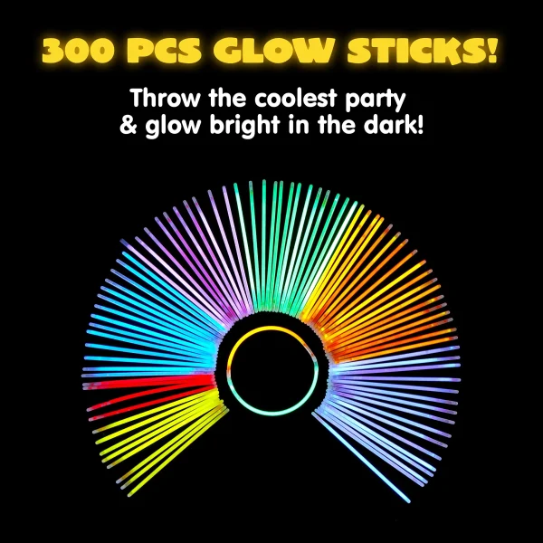 300Pcs Glow sticks 8in-15527