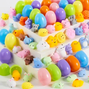 48 Pcs Squishy Toys Prefilled Easter Eggs