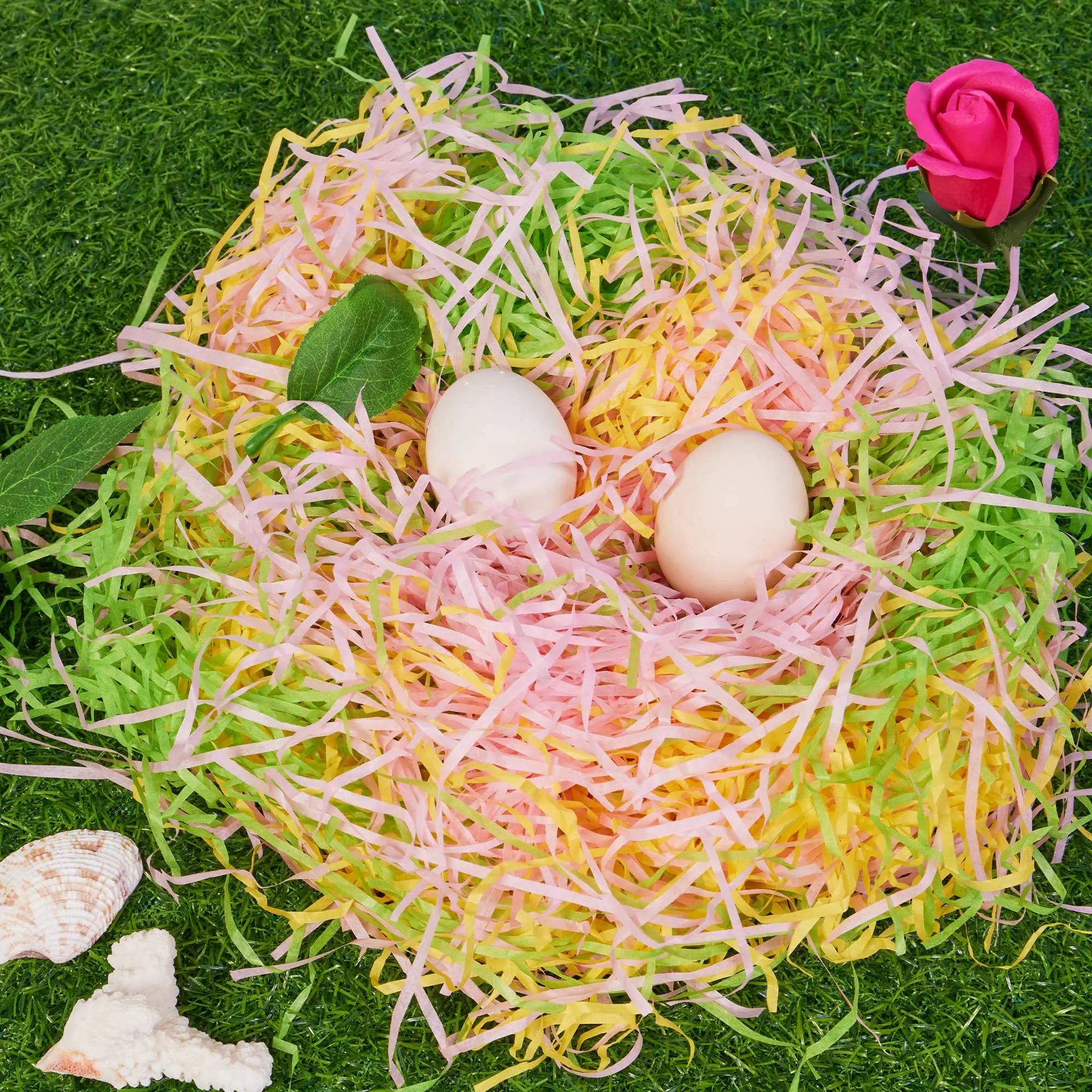 Easter Grass, Easter Grass Basket Filler, Suitable for Easter Party  Decoration, Gift Wrapping, Easter Basket Filler