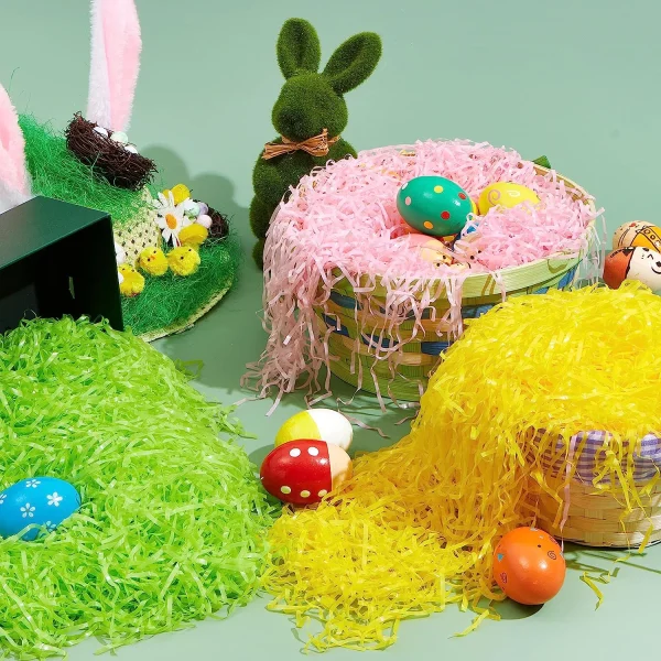 Easter Plastic Fake Grass in 3 Colors 12Oz
