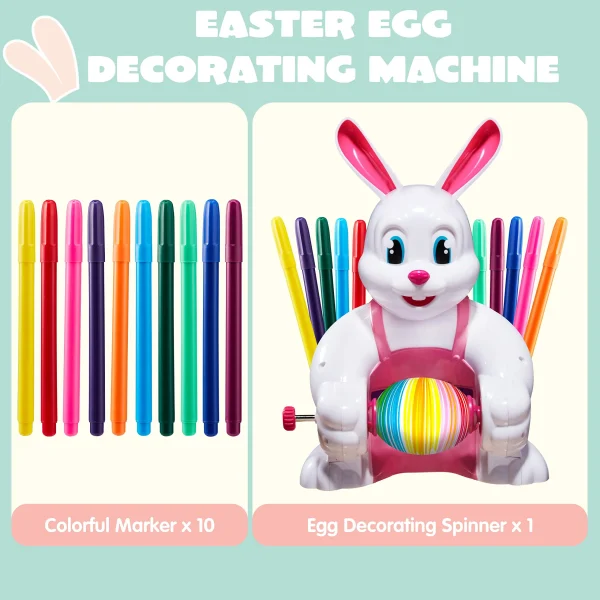 Girl Bunny Easter Egg Decorator