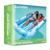 More Large Inflatable Tanning Pool & Yard Lounger With Cup Holder, Blue