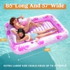 SLOOSH-More Large Inflatable Tanning Pool & Yard Lounger With Cup Holder, Pink