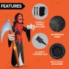 12ft Halloween Inflatable Grim Reaper with Scythe