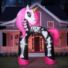 12ft Rainbow Skeleton Unicorn Arch LED Halloween Inflatable