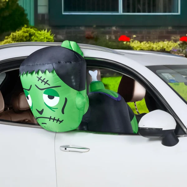 3.6ft Halloween Car Sitting Inflatable Zombie