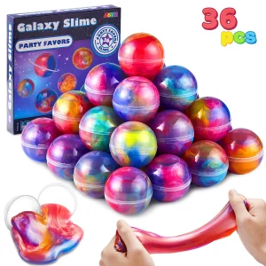 36Pcs Galaxy Slime Ball Party Favors (1oz)