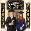 36''x70'' Congratulation Graduate Banner Backdrop + 2Pcs Hanging Banners