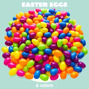 48Pcs Colorful Easter Egg Shells 2.4″