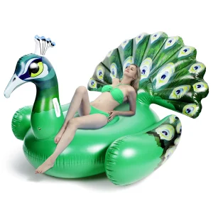 66″ Giant Inflatable Peacock Pool Float