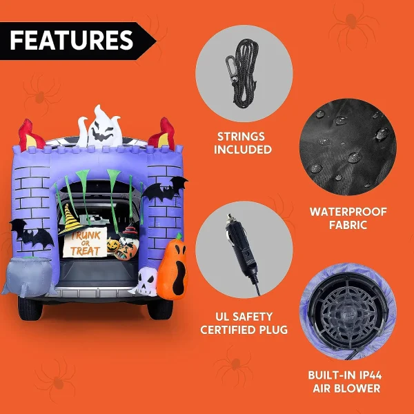 Best 6ft Halloween Inflatable Haunted Castle Decorations