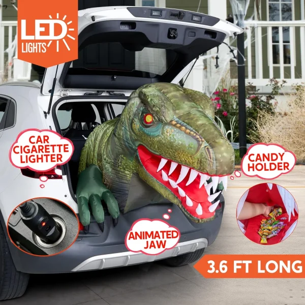 3.6ft Dinosaur Trunk or Treat Halloween Inflatable