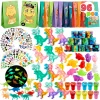 96Pcs Dinosaur Party Toys and Bags Set for 12 Guests