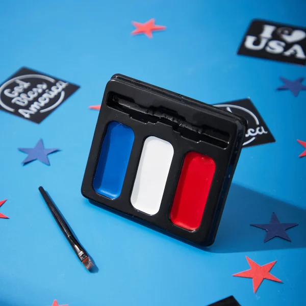Patriotic Face Paint Kit, 3 Colors