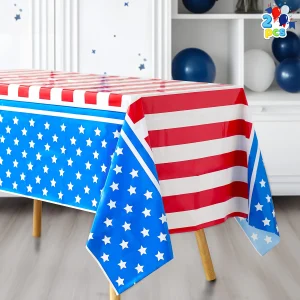 2pcs Patriotic 4th of July Tablecloth
