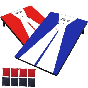 3x2ft July 4th Cornhole Set with 8 Classic Bags