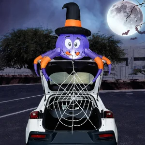 5ft Halloween Inflatable Spider Car Decoration