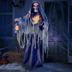 Halloween Animated Standing Grim Reaper 67in