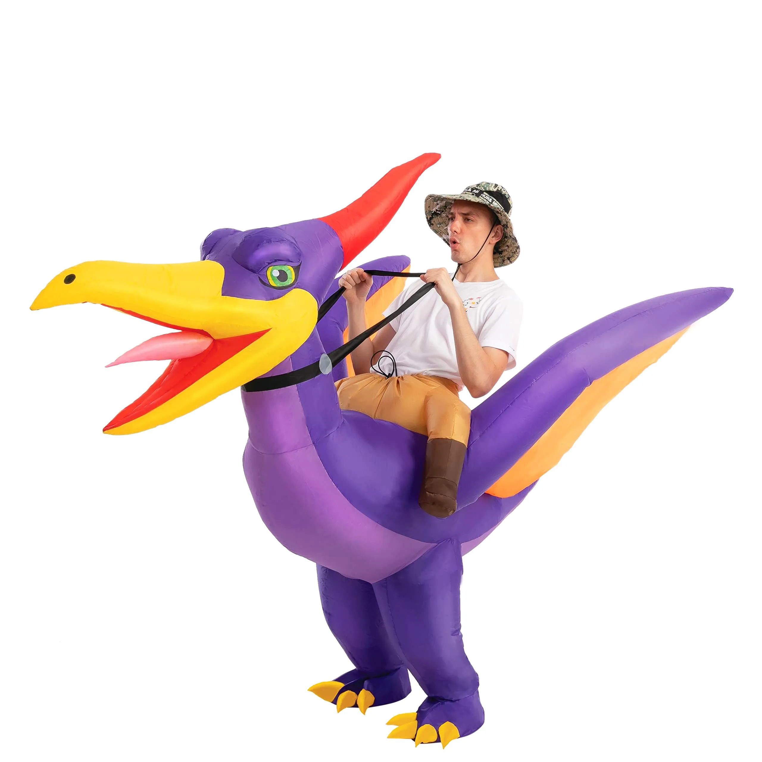 Adult inflatable dinosaur costume
