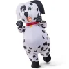 Black and White Full Body Dalmatian Inflatable Suit Gloves Air Pump Power Bank for Halloween Costume Set (6)