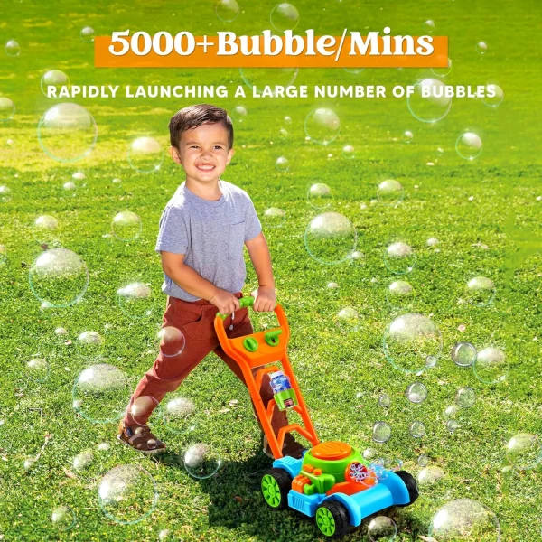 Bubblup Kids Toy Lawn Mower Bubble