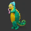 Full Body Light-up Chameleon Inflatable Costume (1)
