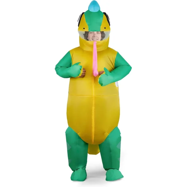 Full Body Light-up Chameleon Inflatable Costume