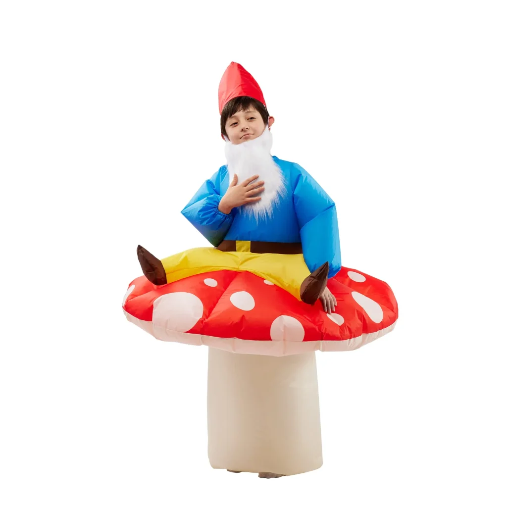 Mushrooms and dwarves ride on costume