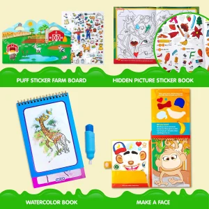 Kids On The Go Travel Make A Face Sticker Pad