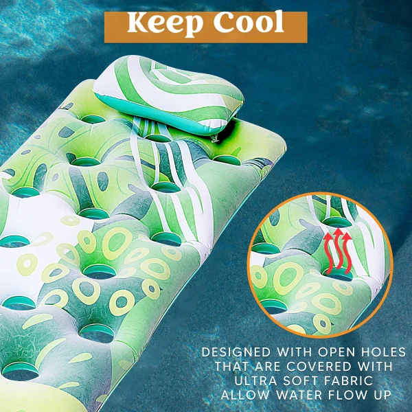66in Inflatable Tanning Pool Lounge Float