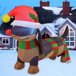 Inflatable christmas dog that will hit the market