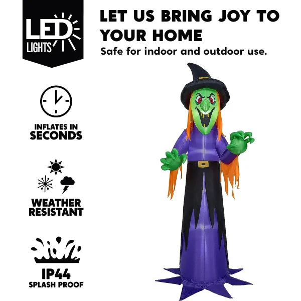 Amazing 12ft Halloween Inflatable Witch Decoration