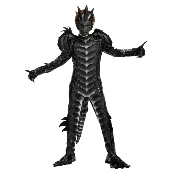 Halloween Black Dragon Costume-S/M/L