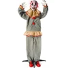 Halloween Animated Standing Clown Decoration 60in
