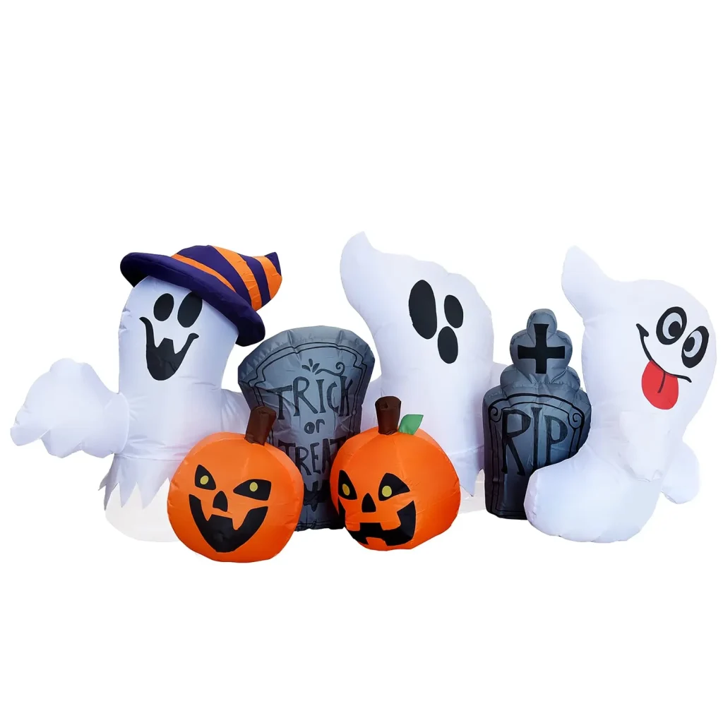 inflatable-led-ghost-with-tombstones-and-pumpkins