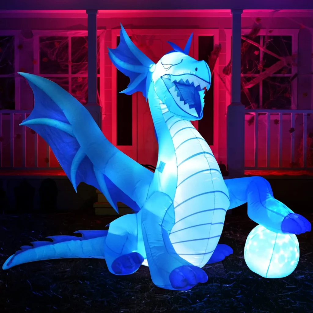 inflatable-led-sitting-ice-dragon-with-globe