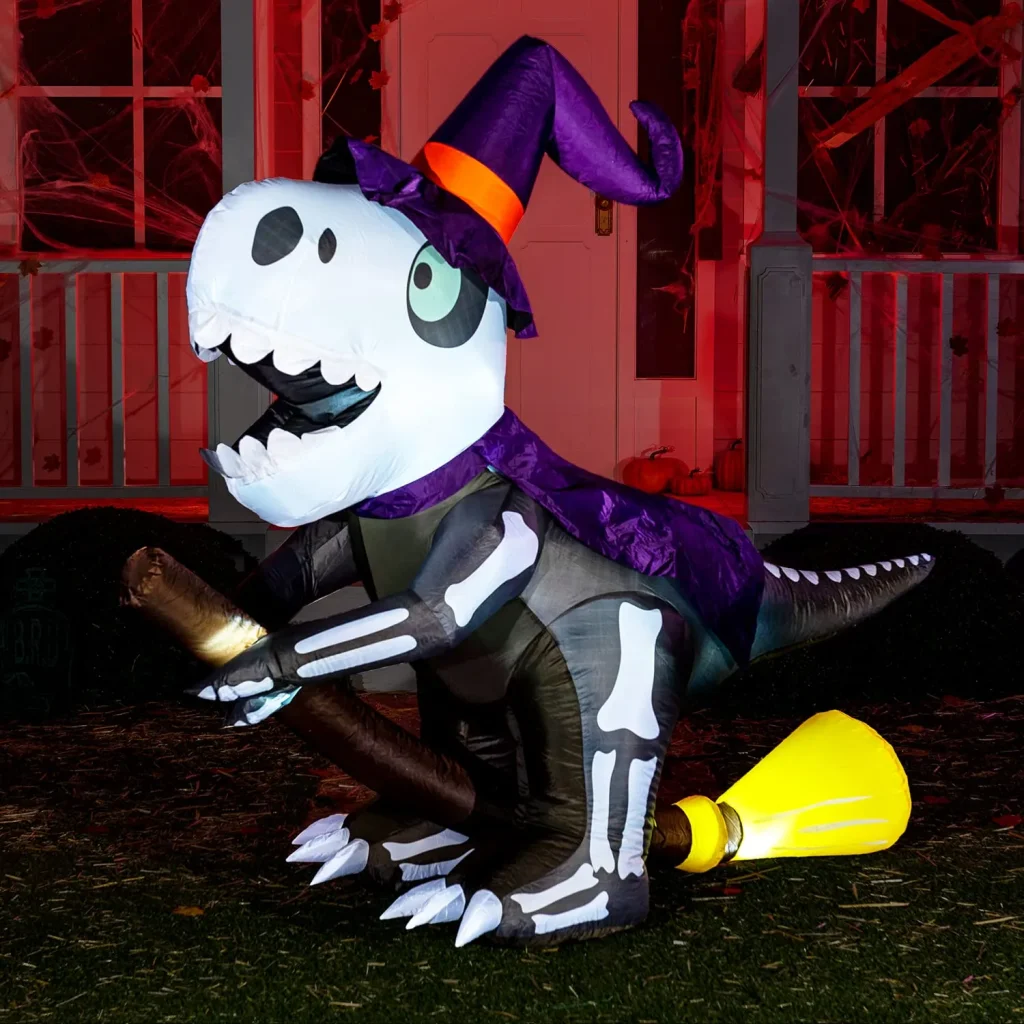 halloween-yard-skeleton-witch-flying-t-rex-inflatables