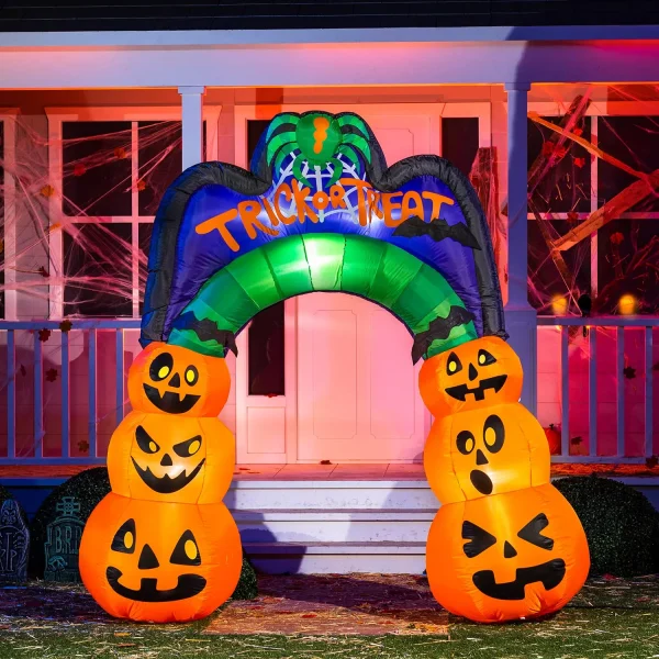 Pumpkin halloween inflatable archway