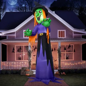 12ft Halloween Inflatable Witch Decoration