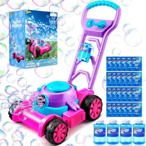 Bubblup Kids Pink Bubble Lawn Mower