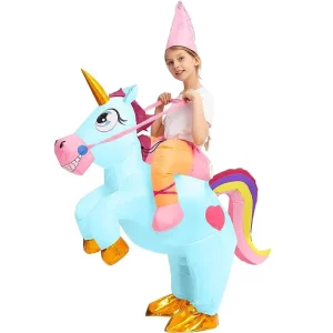 Halloween Inflatable Riding Unicorn Costume-M