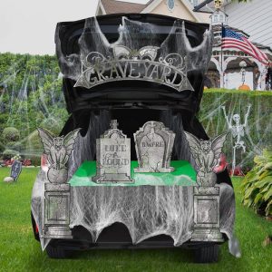 Tombstone trunk or treat for halloween